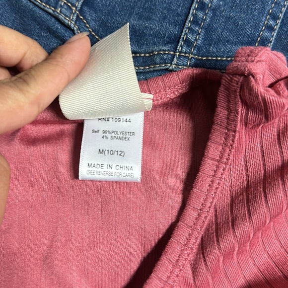 Set of overalls skirt and long sleeve Shirt - Picture 3 of 6